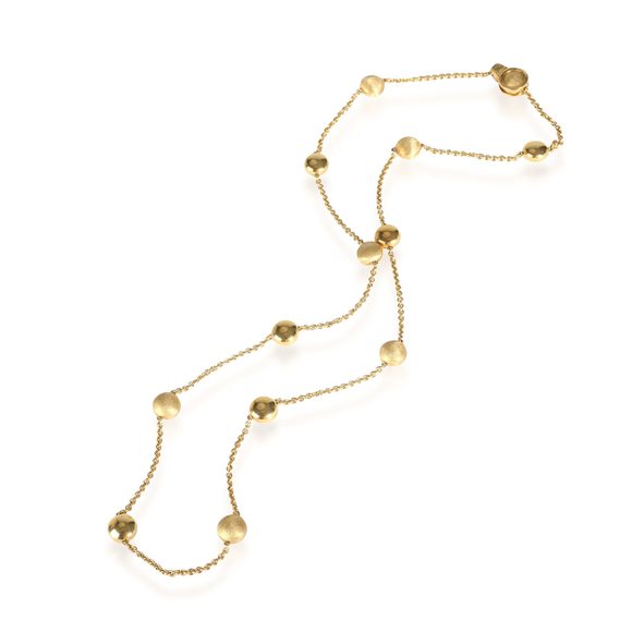 Chimento Diamond Beaded Station Necklace in 18k Yellow Gold 0.01 CTW - Picture 2 of 3